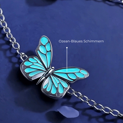 Blue Butterfly - Silberkette