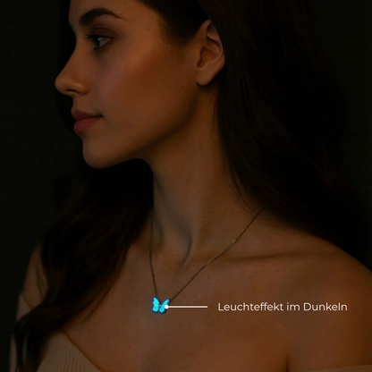Blue Butterfly - Silberkette